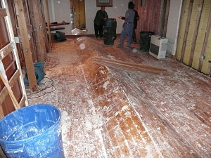 water damage restoration in house